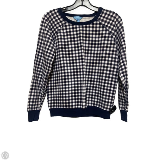 Top Long Sleeve By Draper James In Checkered Pattern, Size: S