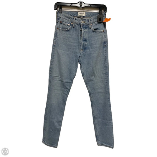 Jeans Skinny By Agolde In Blue Denim, Size: 2