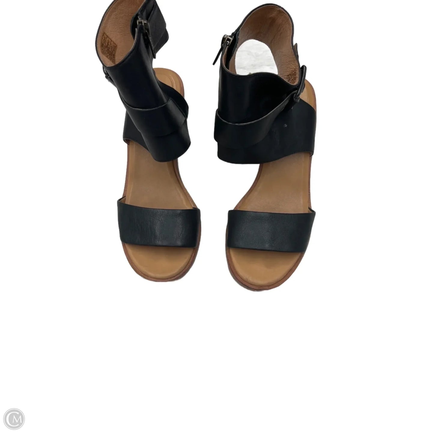 Sandals Designer By Ugg In Black & Tan, Size: 8.5