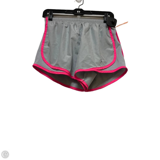 Athletic Shorts By Nike Apparel In Grey & Pink, Size: S