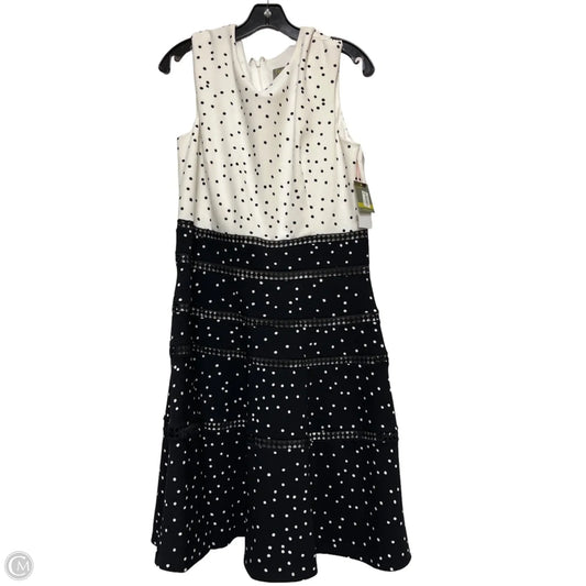 Dress Casual Midi By Taylor In Polkadot Pattern, Size: L