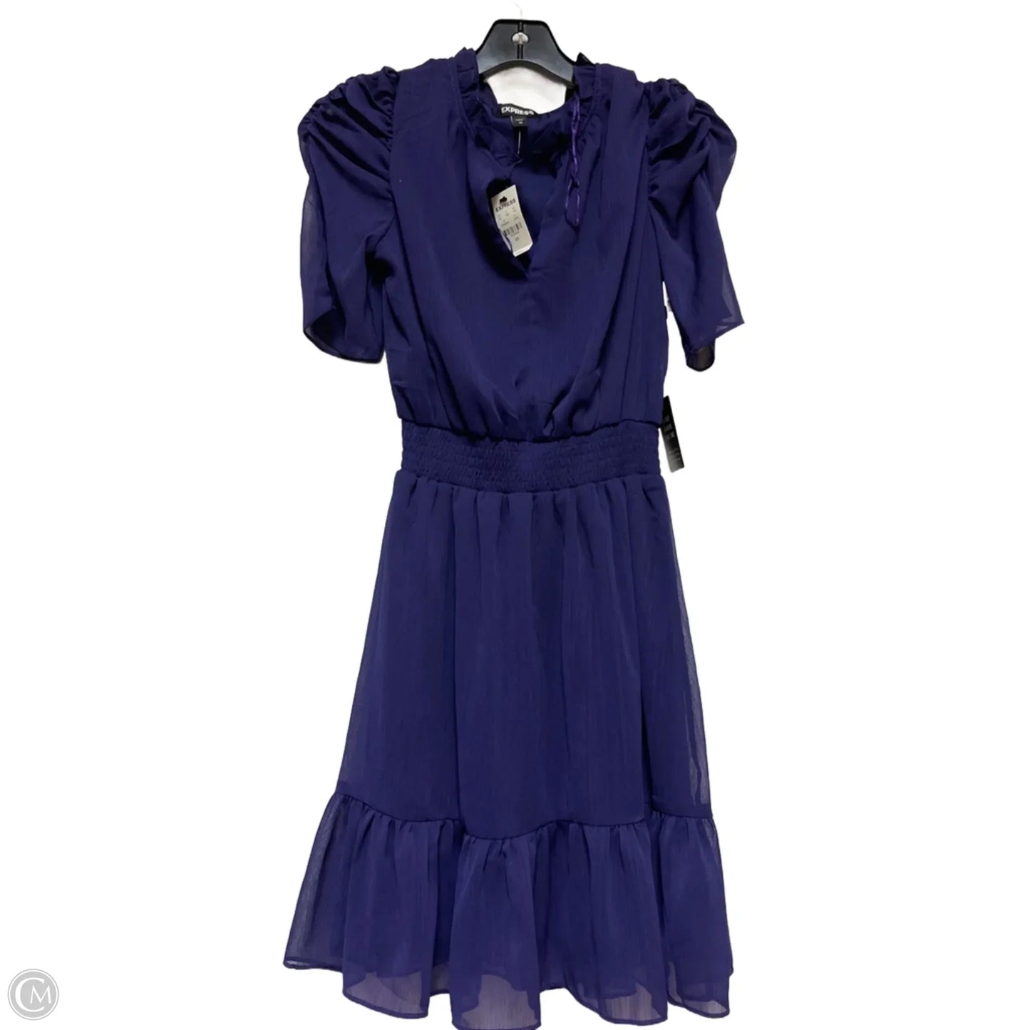 Dress Casual Short By Express In Purple, Size: Xs