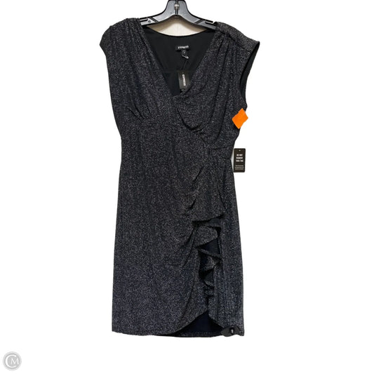 Dress Casual Short By Express In Black & Silver, Size: S
