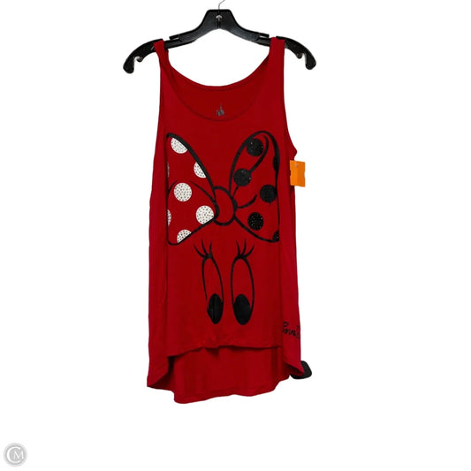 Tank Top By Disney Store In Red, Size: S