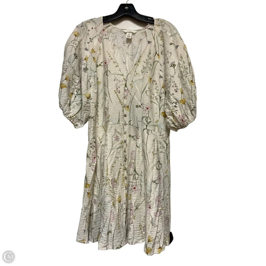 Dress Casual Short By H&m In Floral Print, Size: S