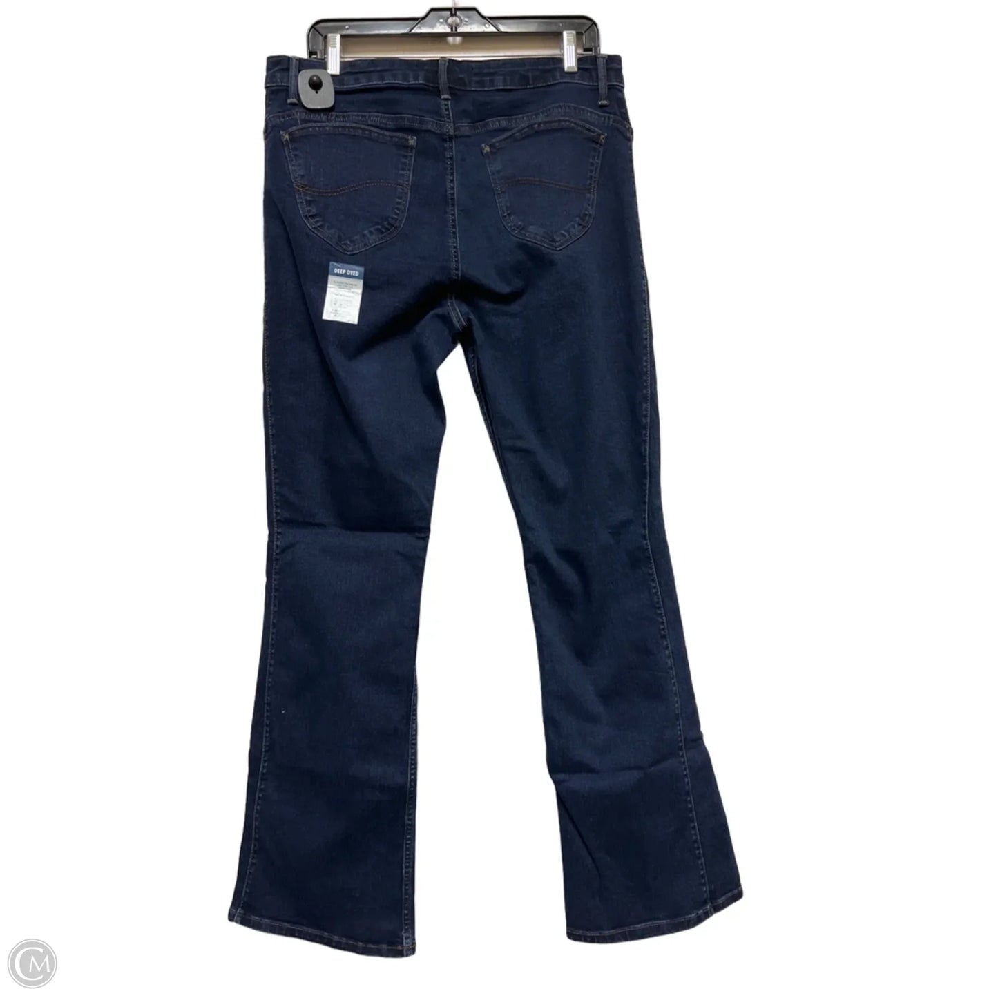 Jeans Boot Cut By Lee In Blue Denim, Size: 16