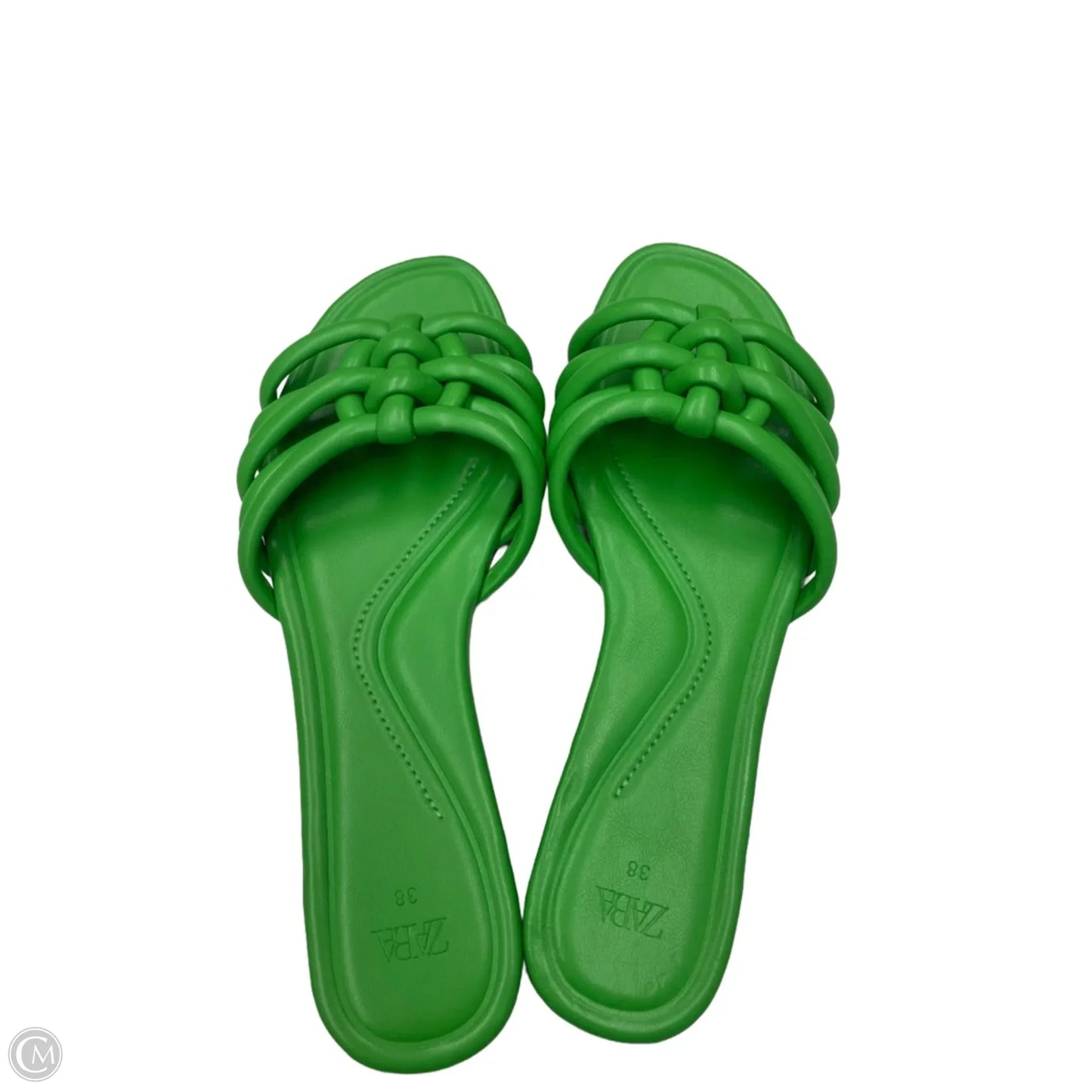 Sandals Flats By Zara In Green, Size: 8