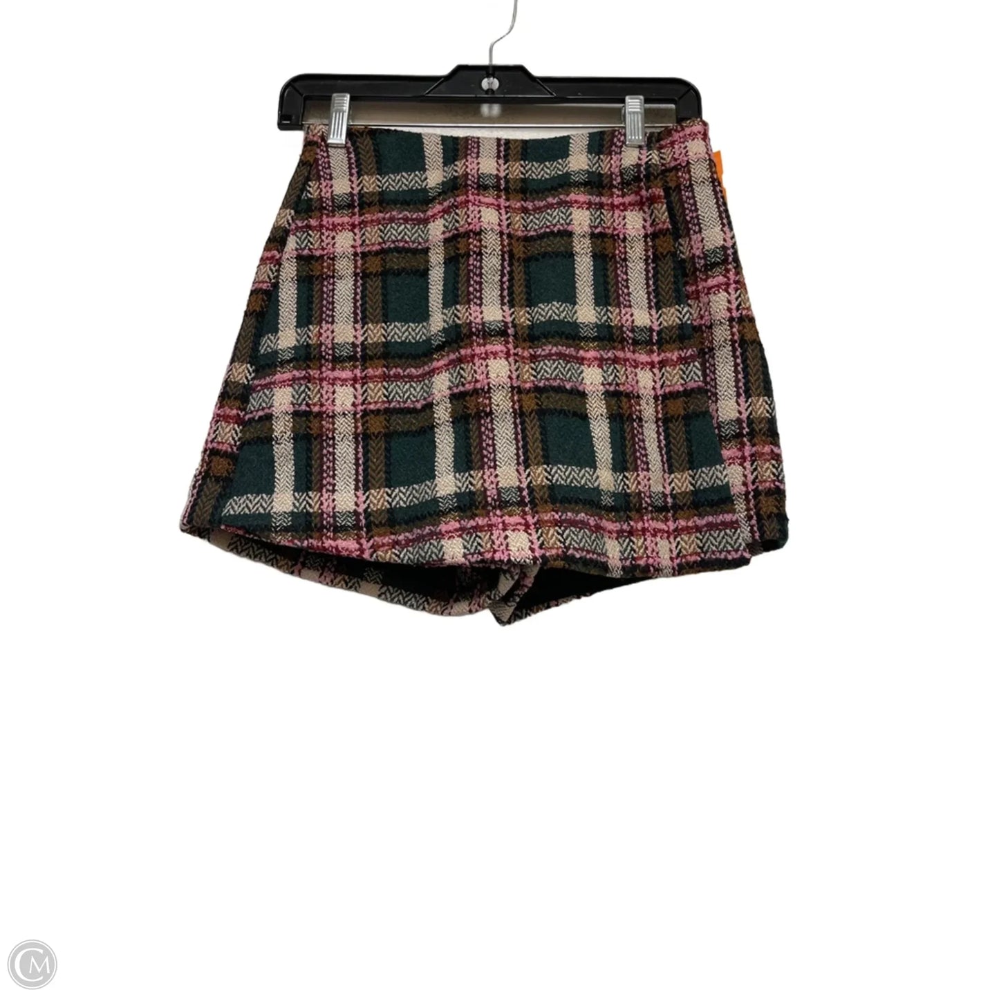 Skirt Mini & Short By Pink Lily In Plaid Pattern, Size: 2