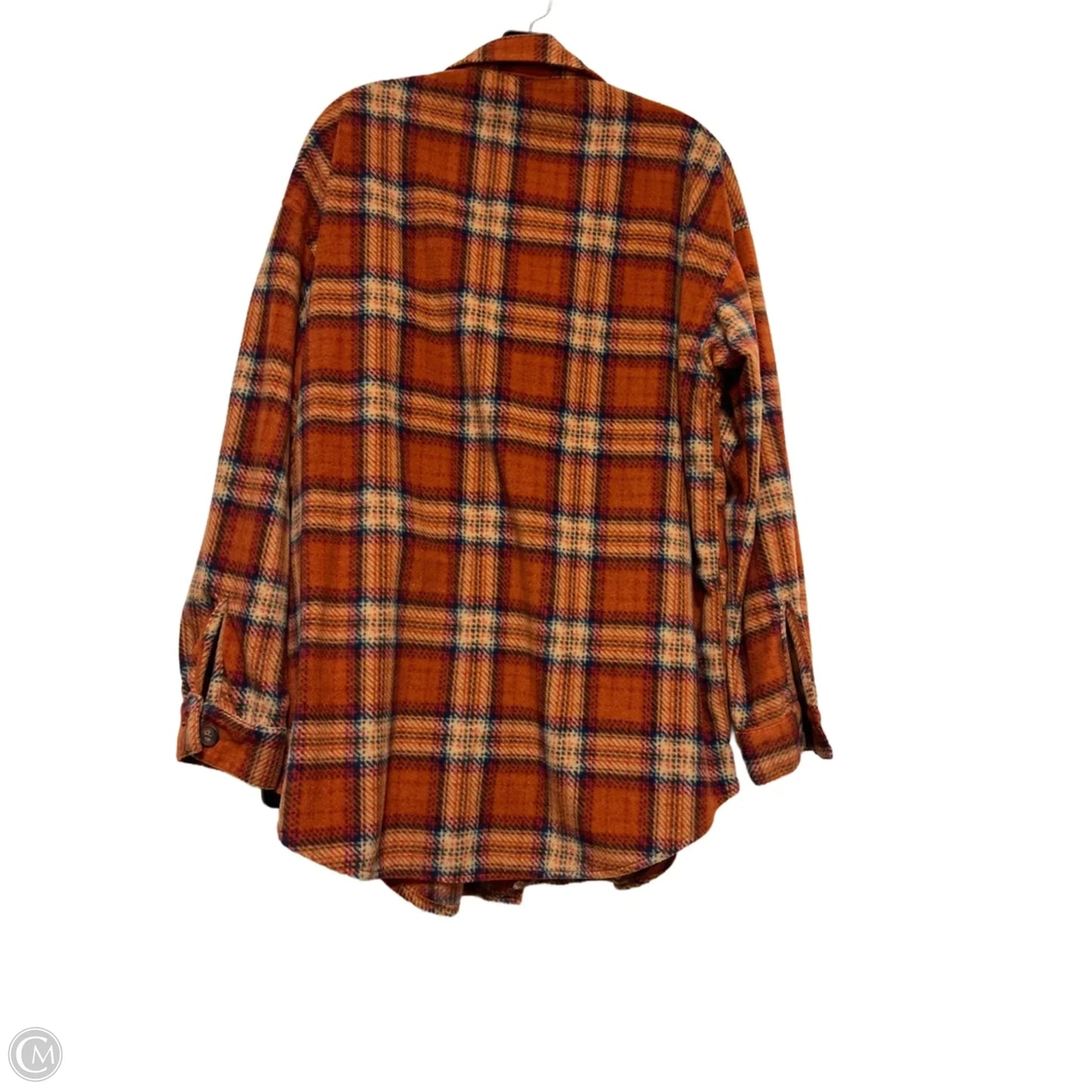 Jacket Shirt By Maurices In Plaid Pattern, Size: L
