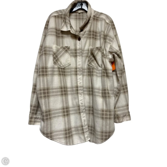 Jacket Shirt By Maurices In Plaid Pattern, Size: Xxl