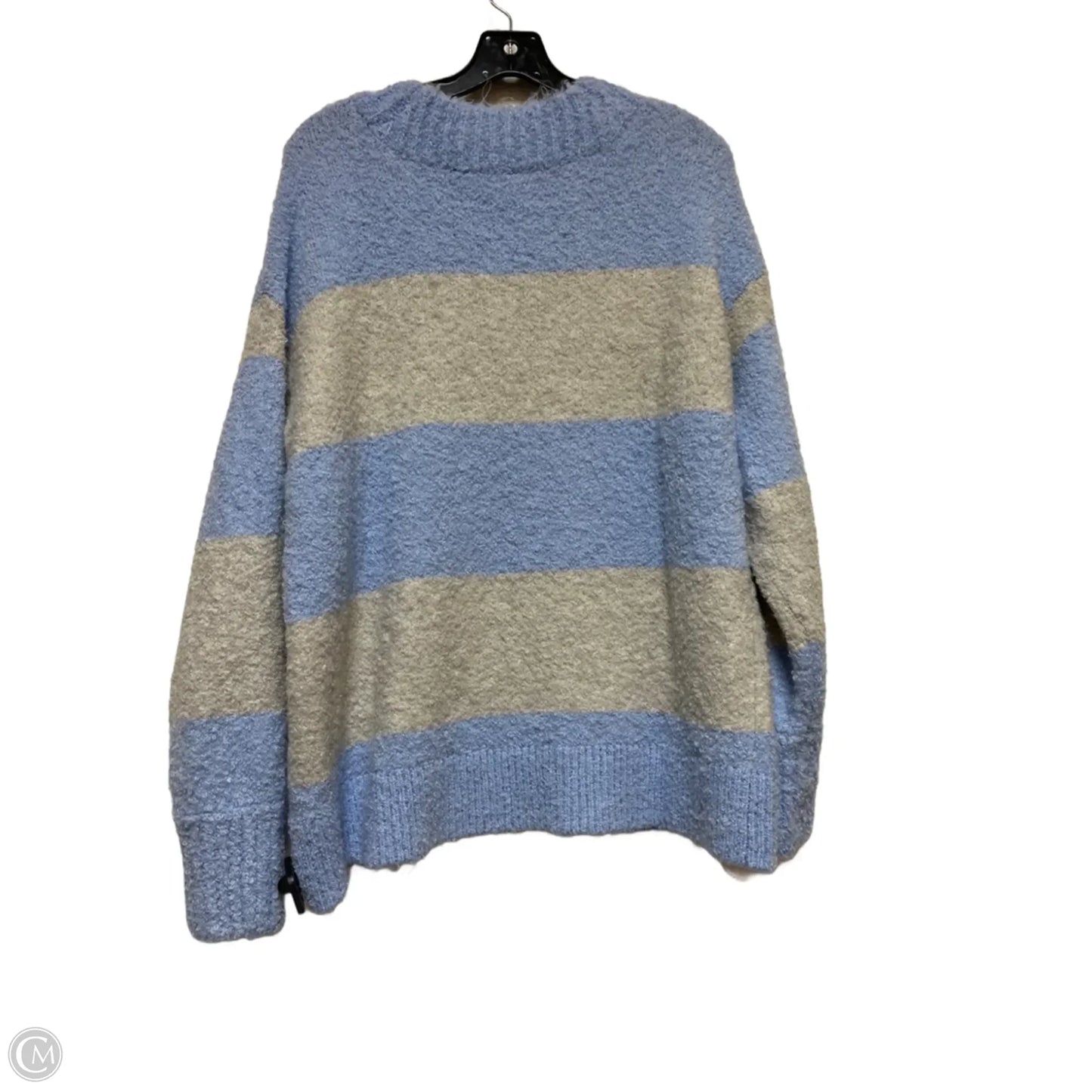 Sweater By Aerie In Blue & Grey, Size: L
