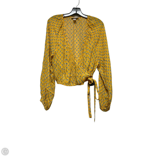 Top Long Sleeve By Target-designer In Yellow, Size: 1x