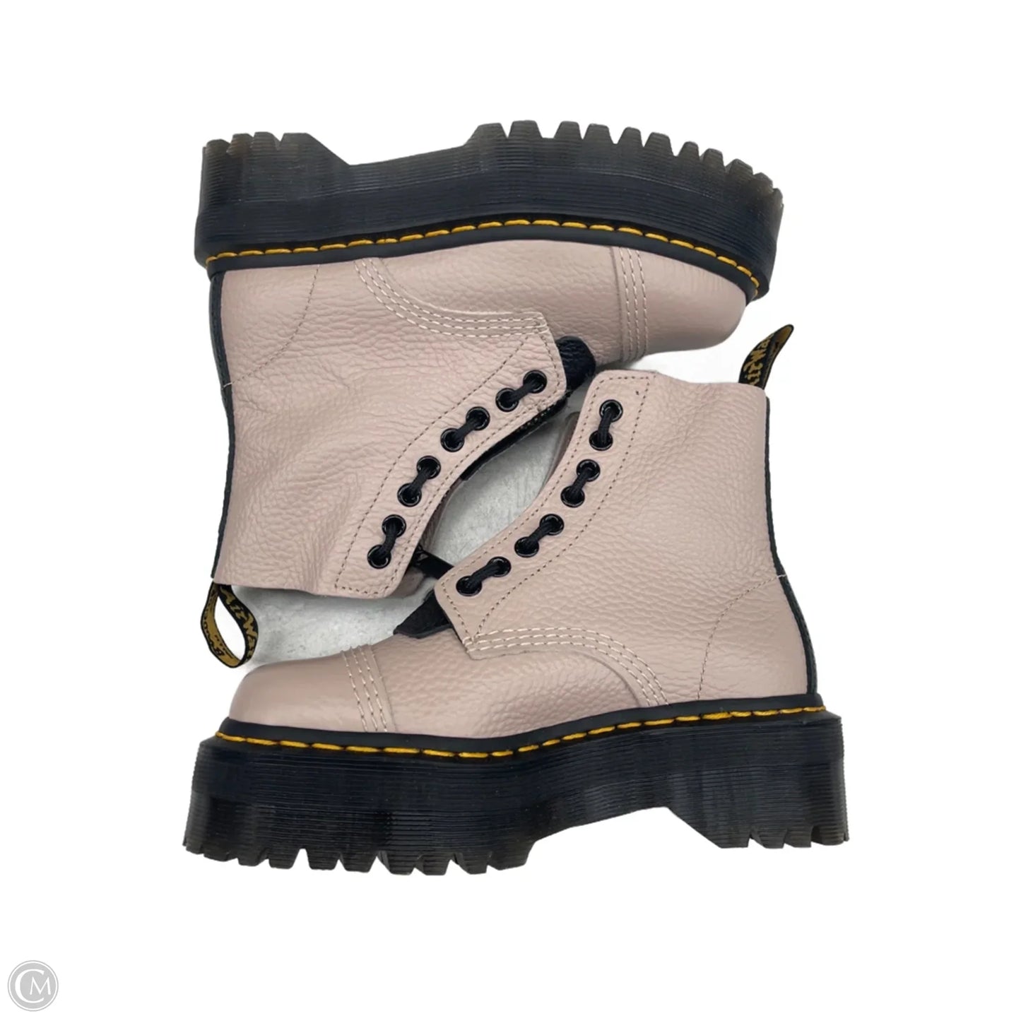 Boots Combat By Dr Martens In Taupe, Size: 5