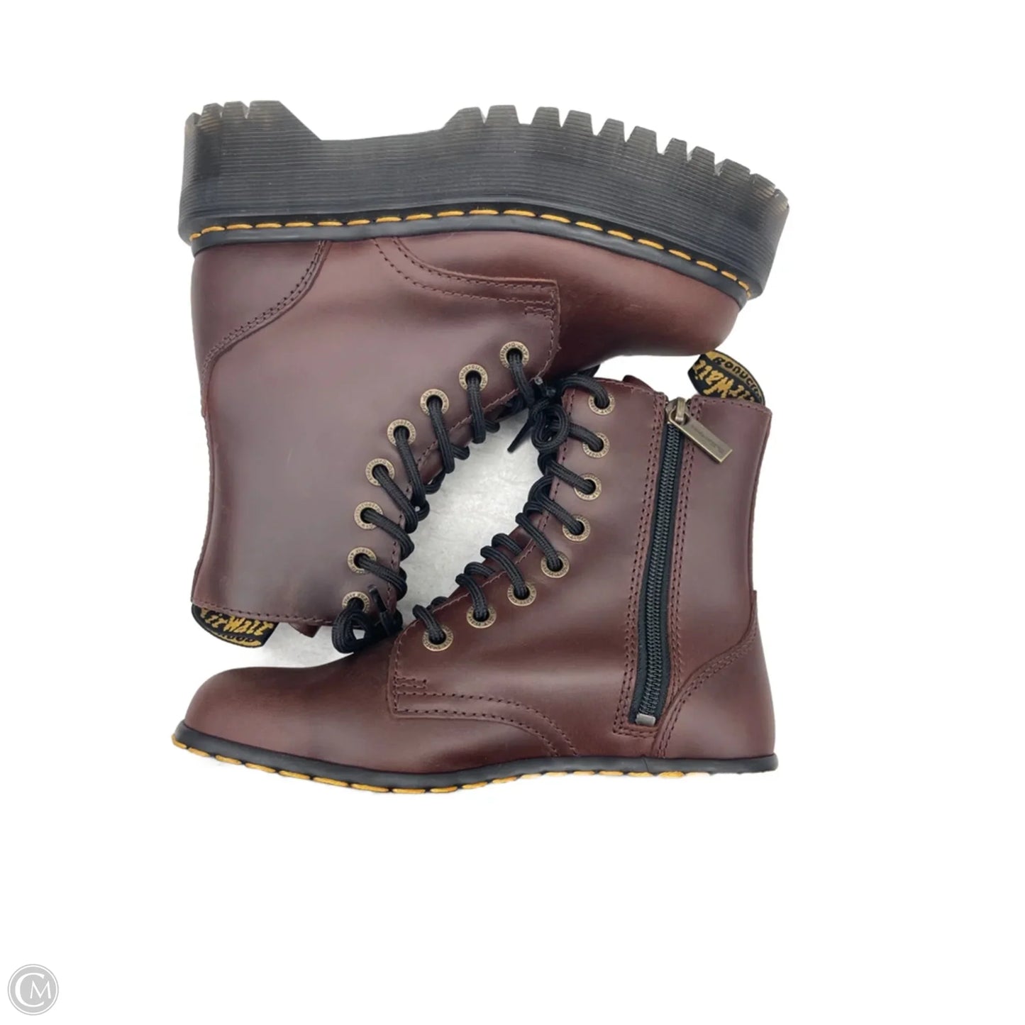 Boots Combat By Dr Martens In Brown, Size: 5