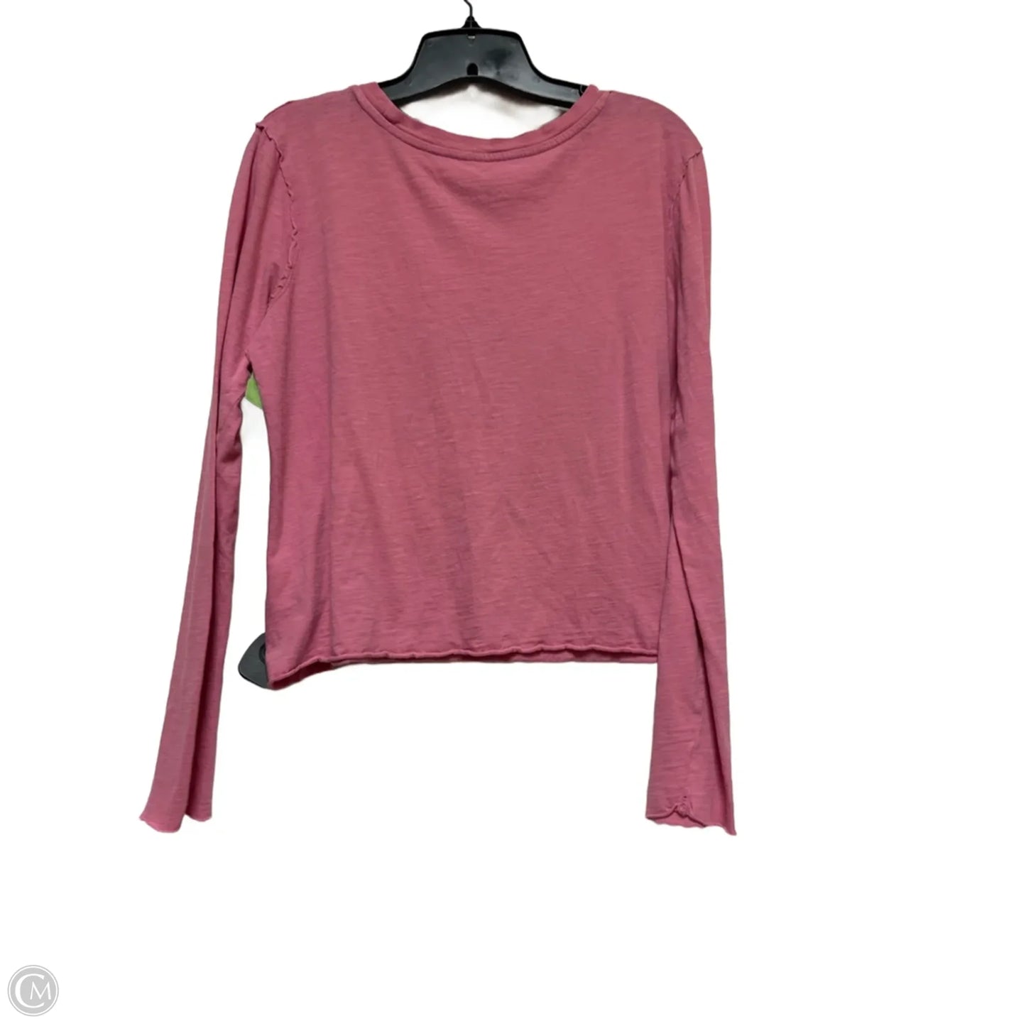 Top Long Sleeve Basic By Anthropologie In Pink, Size: S