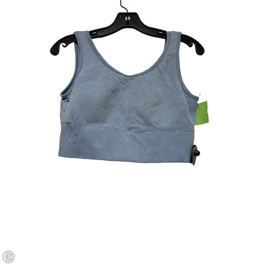 Athletic Bra By Clothes Mentor In Blue, Size: L