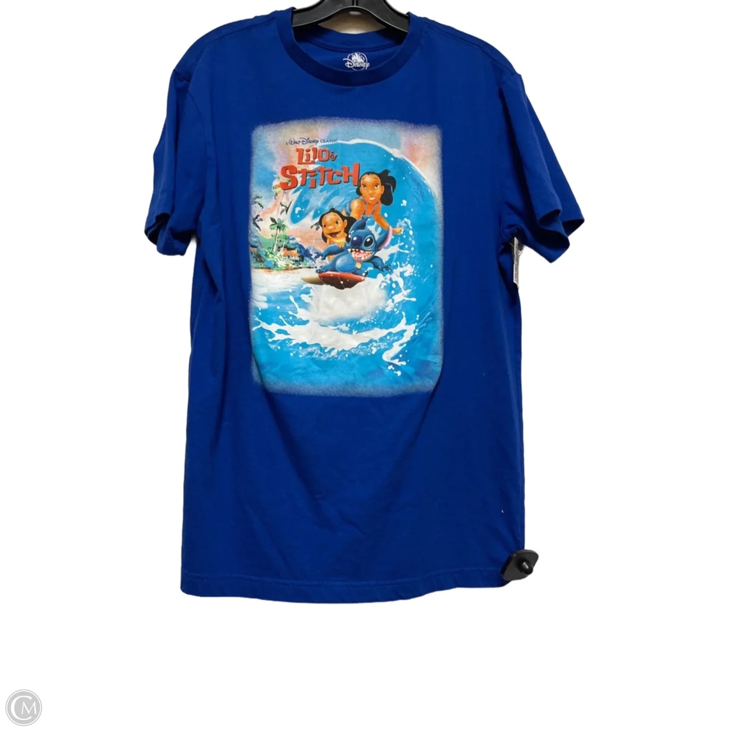 Top Short Sleeve Basic By Disney Store In Blue, Size: M