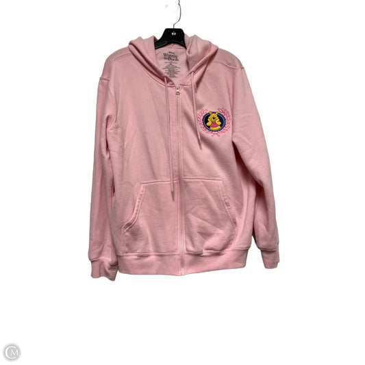 Sweatshirt Hoodie By Disney In Pink, Size: Xl