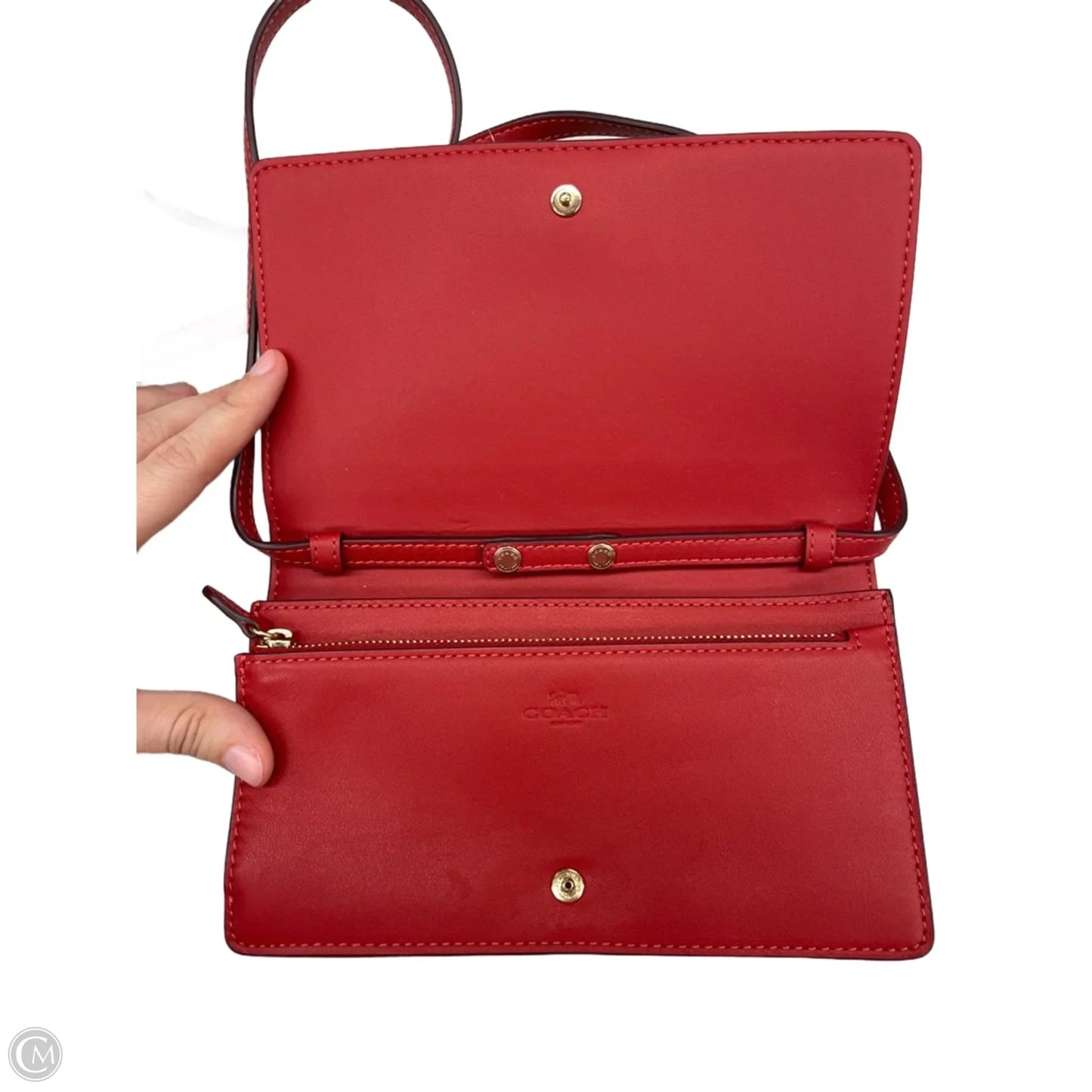 Crossbody Designer By Coach, Size: Medium