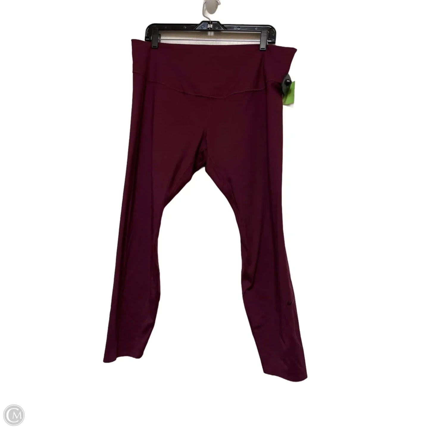 Athletic Capris By Nike In Red, Size: 2x