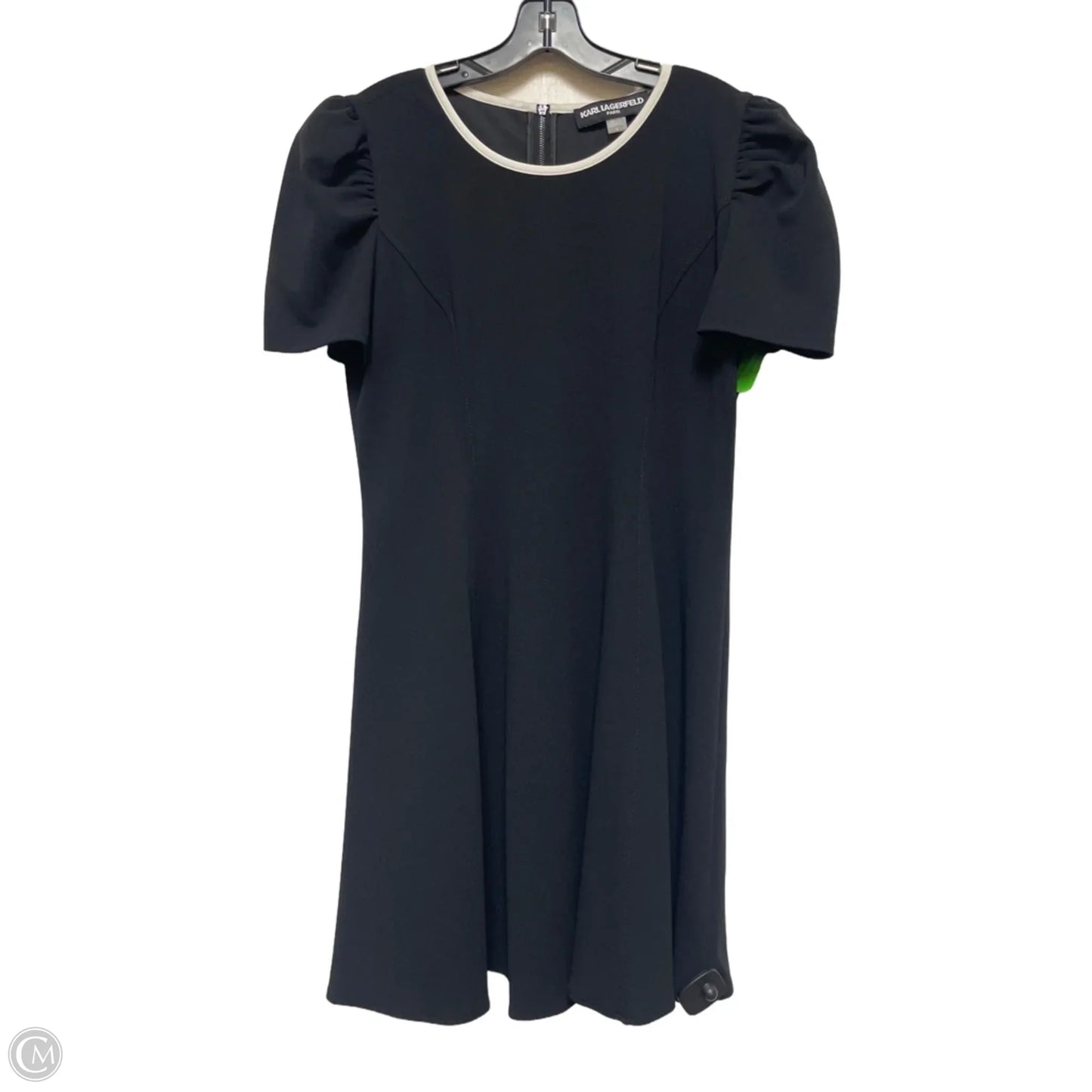 Dress Designer By Karl Lagerfeld In Black, Size: L