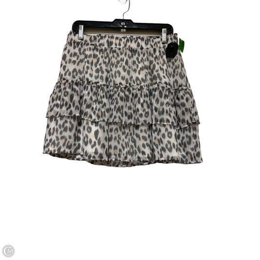 Skirt Mini & Short By Loft In Animal Print, Size: 8