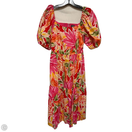 Dress Casual Midi By Vince Camuto In Multi-colored, Size: S