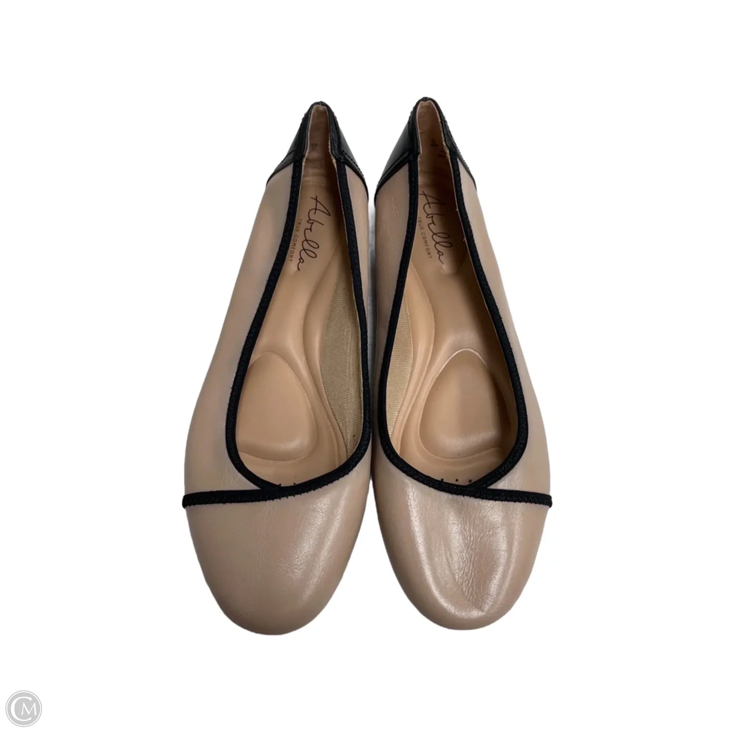 Shoes Flats By Abella In Black & Tan, Size: 10