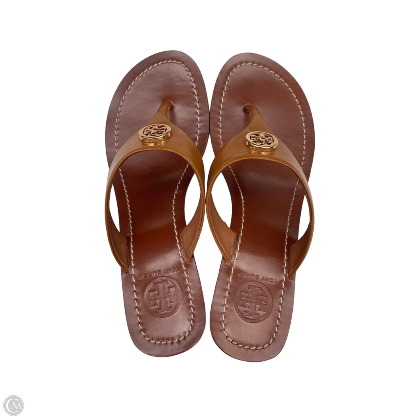 Sandals Designer By Tory Burch In Brown, Size: 5.5
