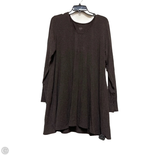 Top Long Sleeve By Eileen Fisher In Brown, Size: L