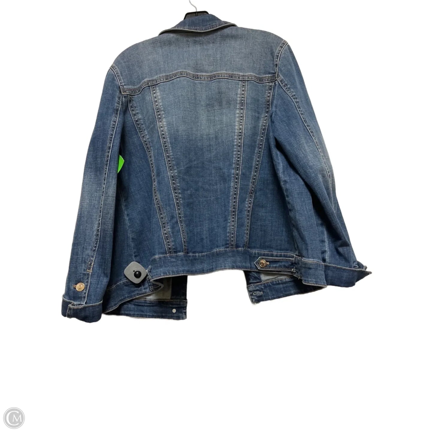 Jacket Denim By Chicos In Blue Denim, Size: L