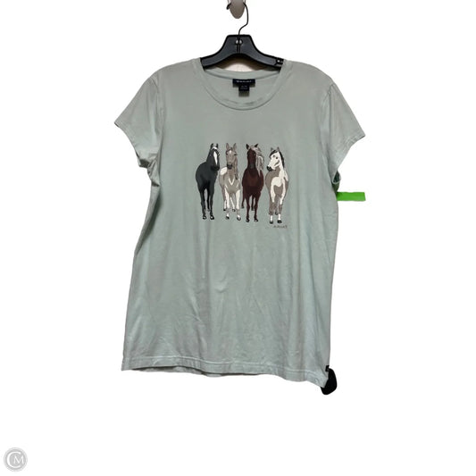 Top Short Sleeve Basic By Ariat In Aqua, Size: Xl