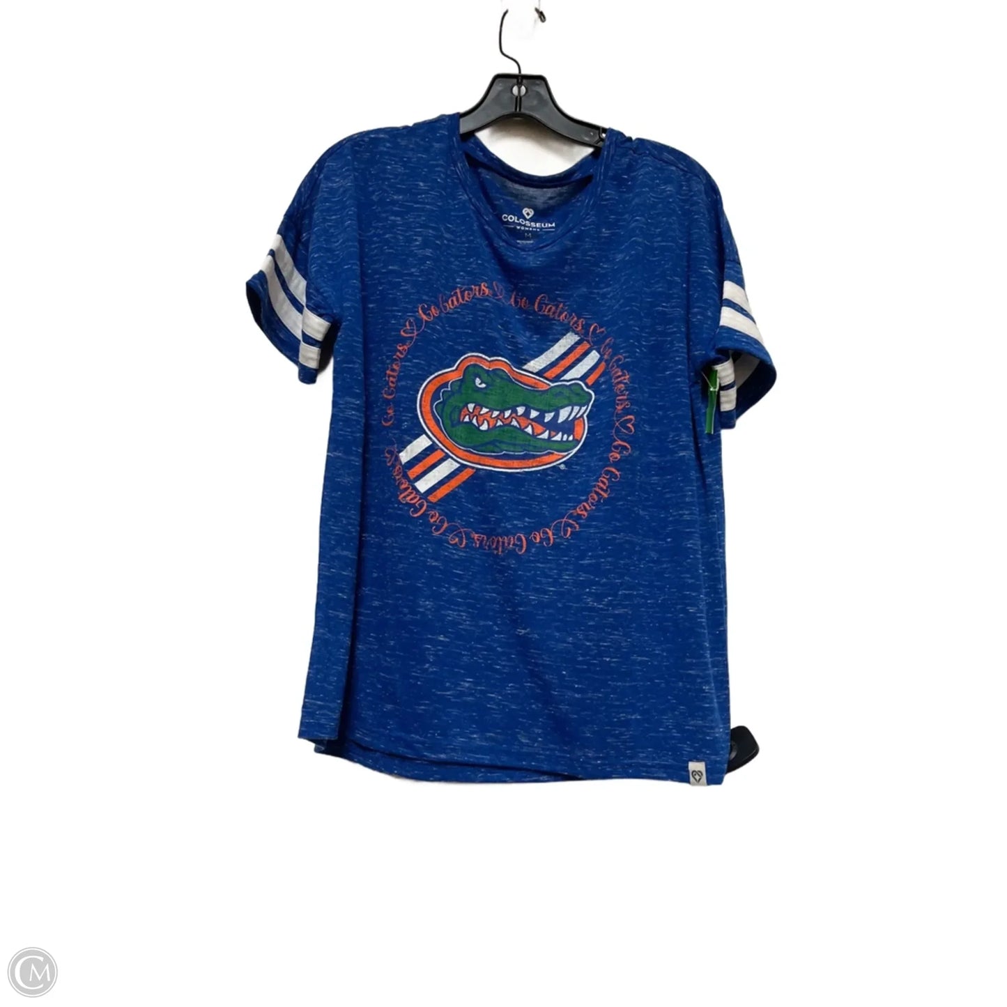 Top Short Sleeve Basic By Colosseum In Blue & Orange, Size: M