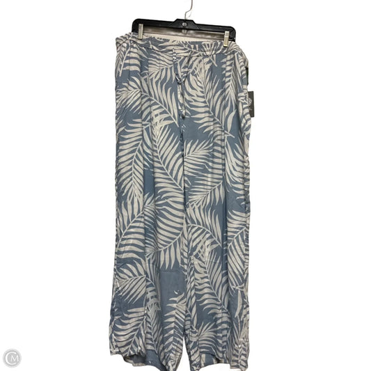 Pants Wide Leg By Vince Camuto In Blue & White, Size: 16