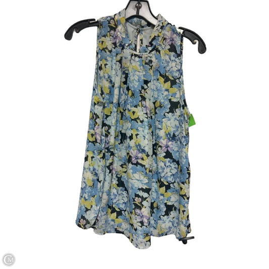Top Sleeveless By Vince Camuto In Floral Print, Size: M