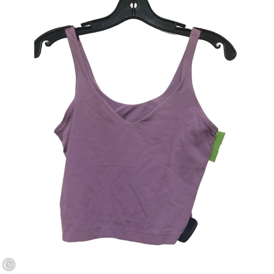 Athletic Tank Top By Lululemon In Purple, Size: 6