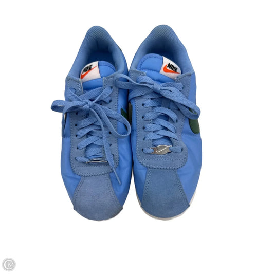 Shoes Sneakers By Nike In Blue & Green, Size: 7