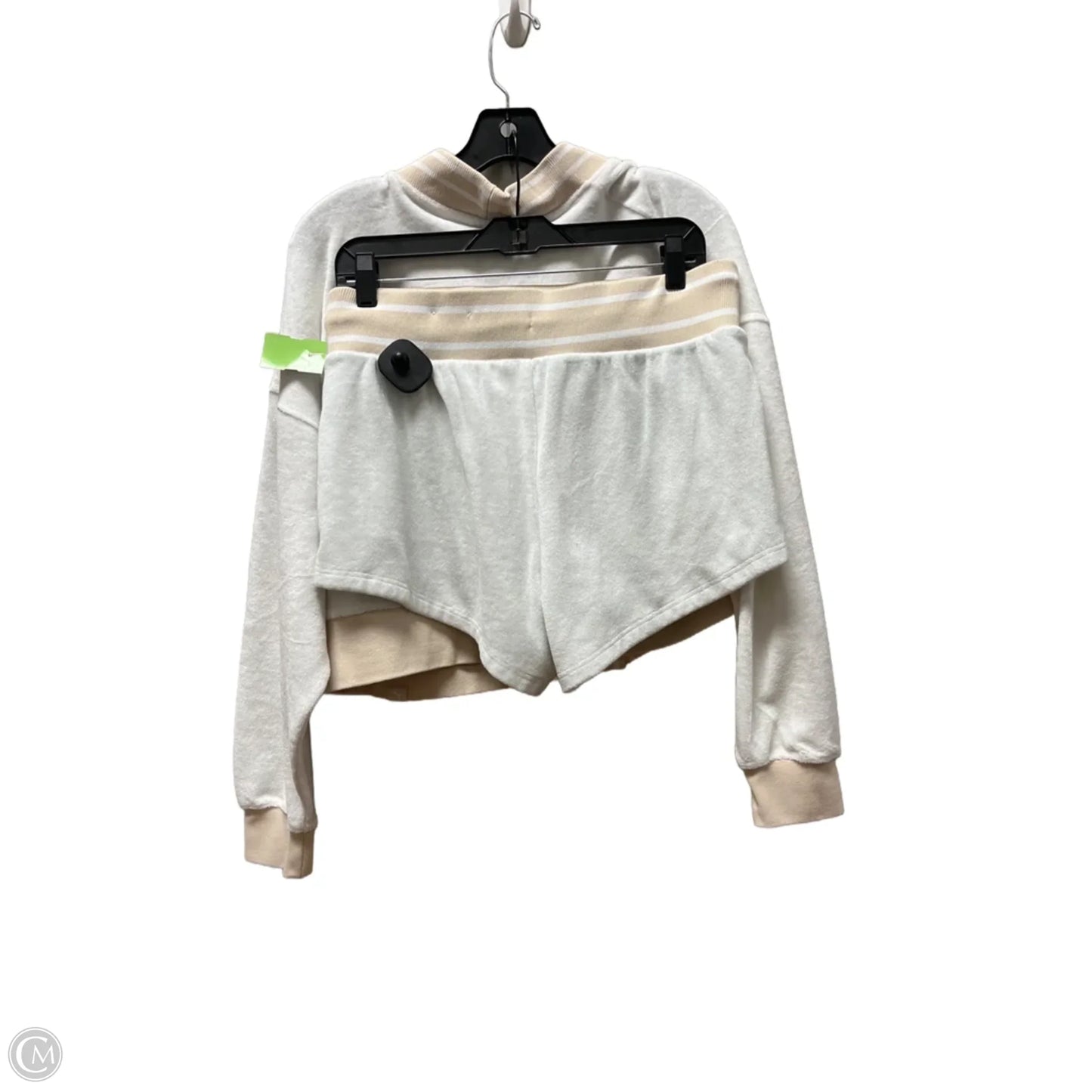 Athletic Shorts 2pc By Joy Lab In Tan & White, Size: M