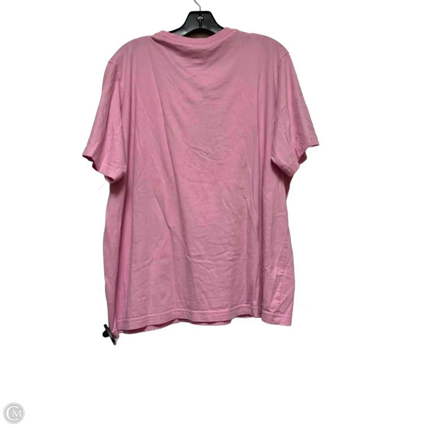 Athletic Top Short Sleeve By Nike Apparel In Pink, Size: L