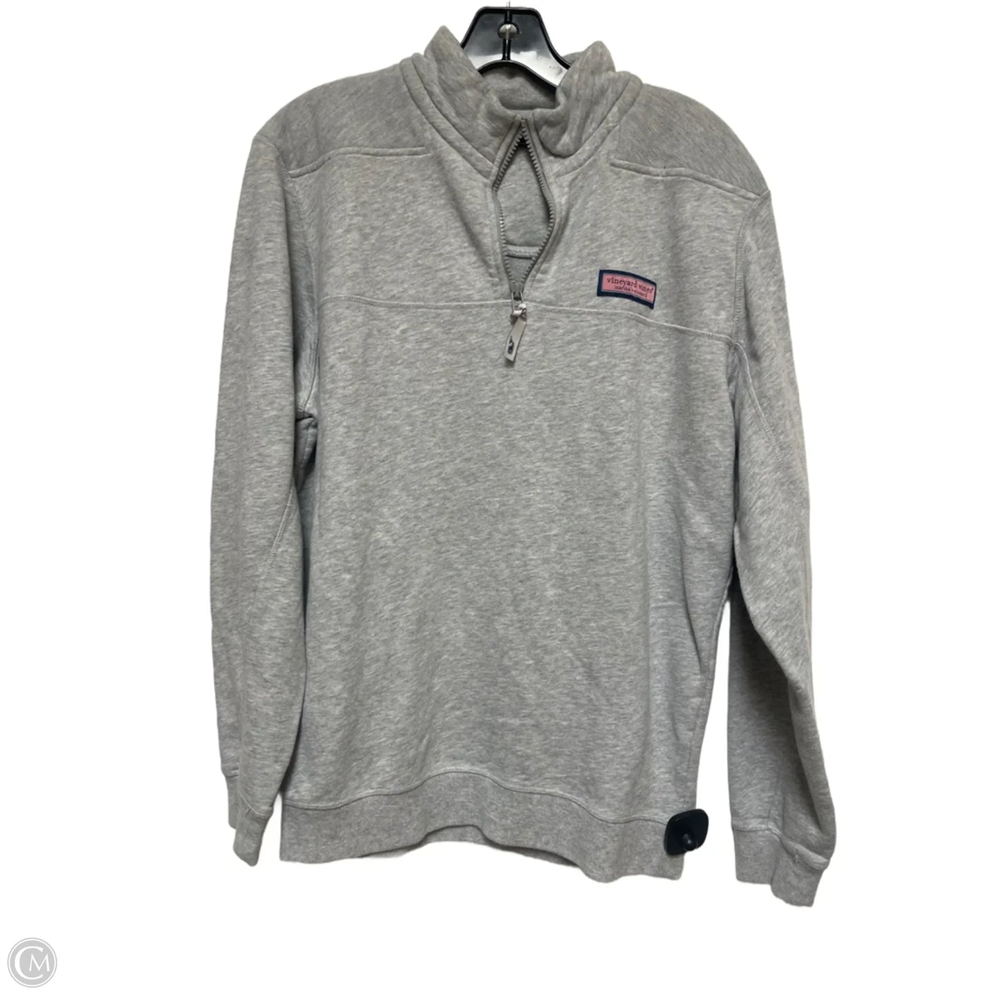 Sweatshirt Collar By Vineyard Vines In Grey, Size: S