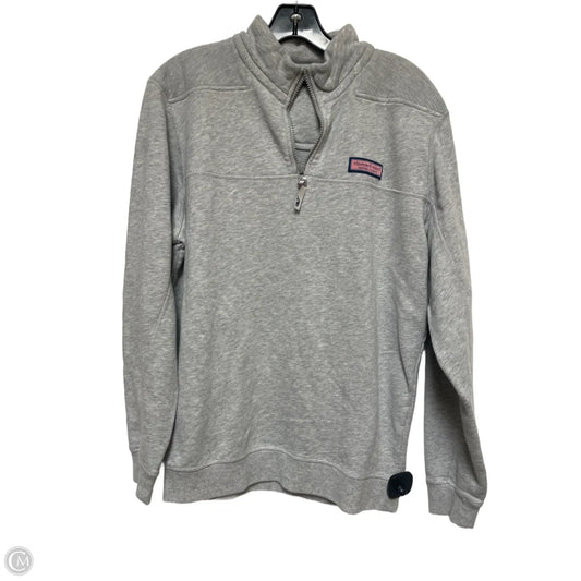 Sweatshirt Collar By Vineyard Vines In Grey, Size: S