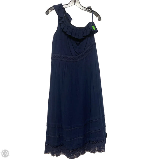 Dress Casual Midi By Talbots In Navy, Size: Mp