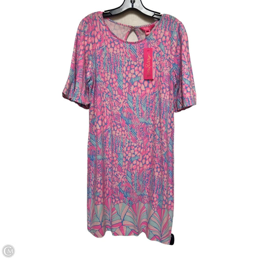 Dress Designer By Lilly Pulitzer In Blue & Pink, Size: M
