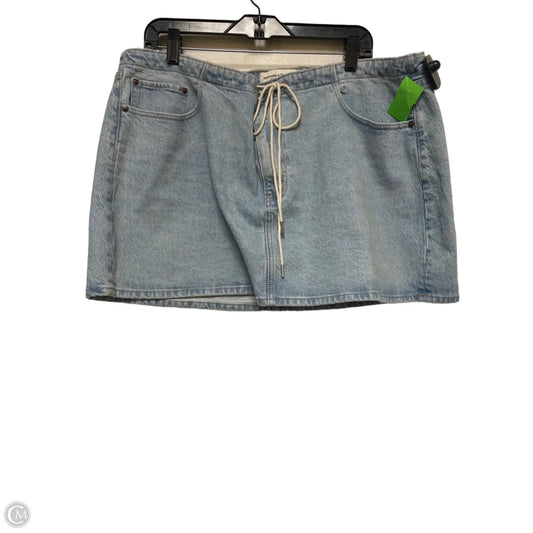 Skirt Mini & Short By Abercrombie And Fitch In Blue Denim, Size: 10