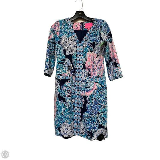 Dress Designer By Lilly Pulitzer In Blue & White, Size: Xs