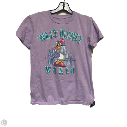 Top Short Sleeve Basic By Disney Store In Purple, Size: S