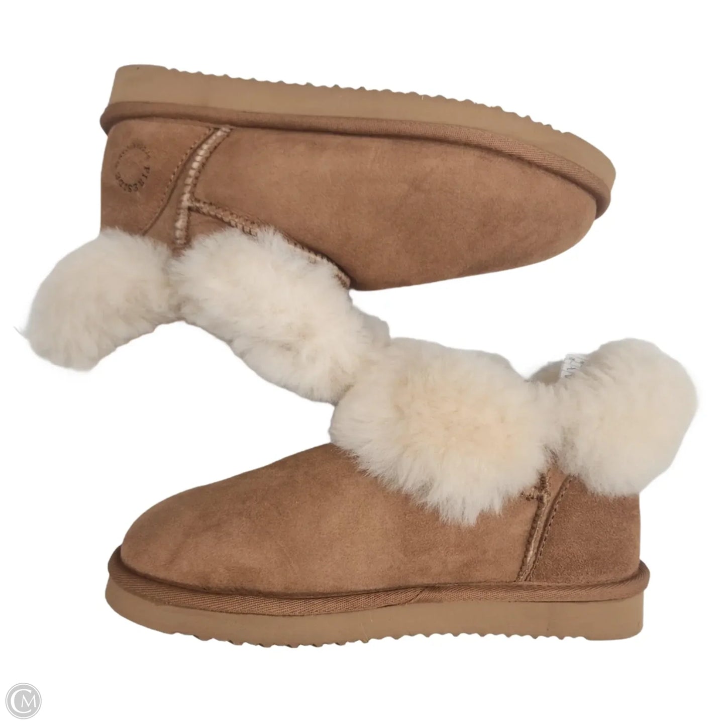 Boots Ankle Flats By Clothes Mentor In Brown, Size: 7