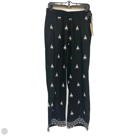 Pants Wide Leg By Calligraphie In Black & White, Size: 6