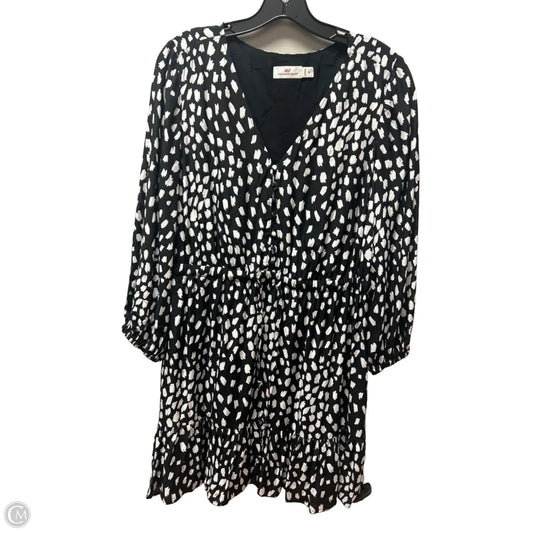 Dress Casual Short By Vineyard Vines In Black & White, Size: M