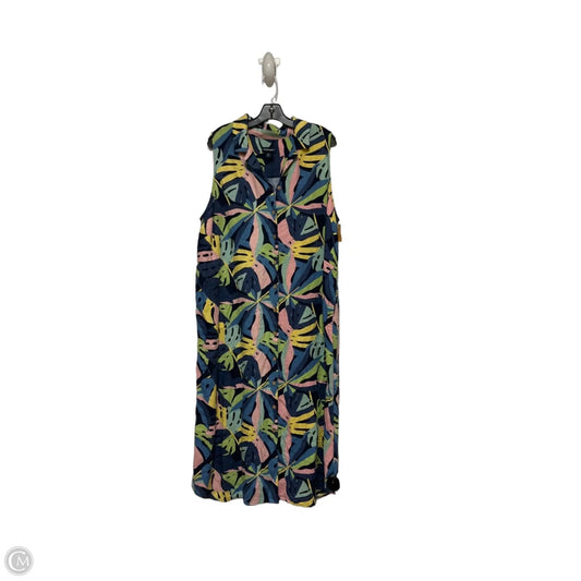 Dress Casual Maxi By Clothes Mentor In Tropical Print, Size: 1x